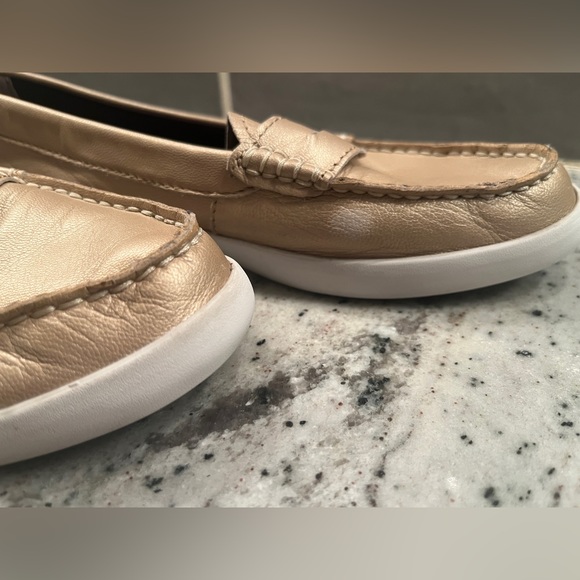 Cole Haan Champagne Loafers Size 7 - Picture 4 of 6